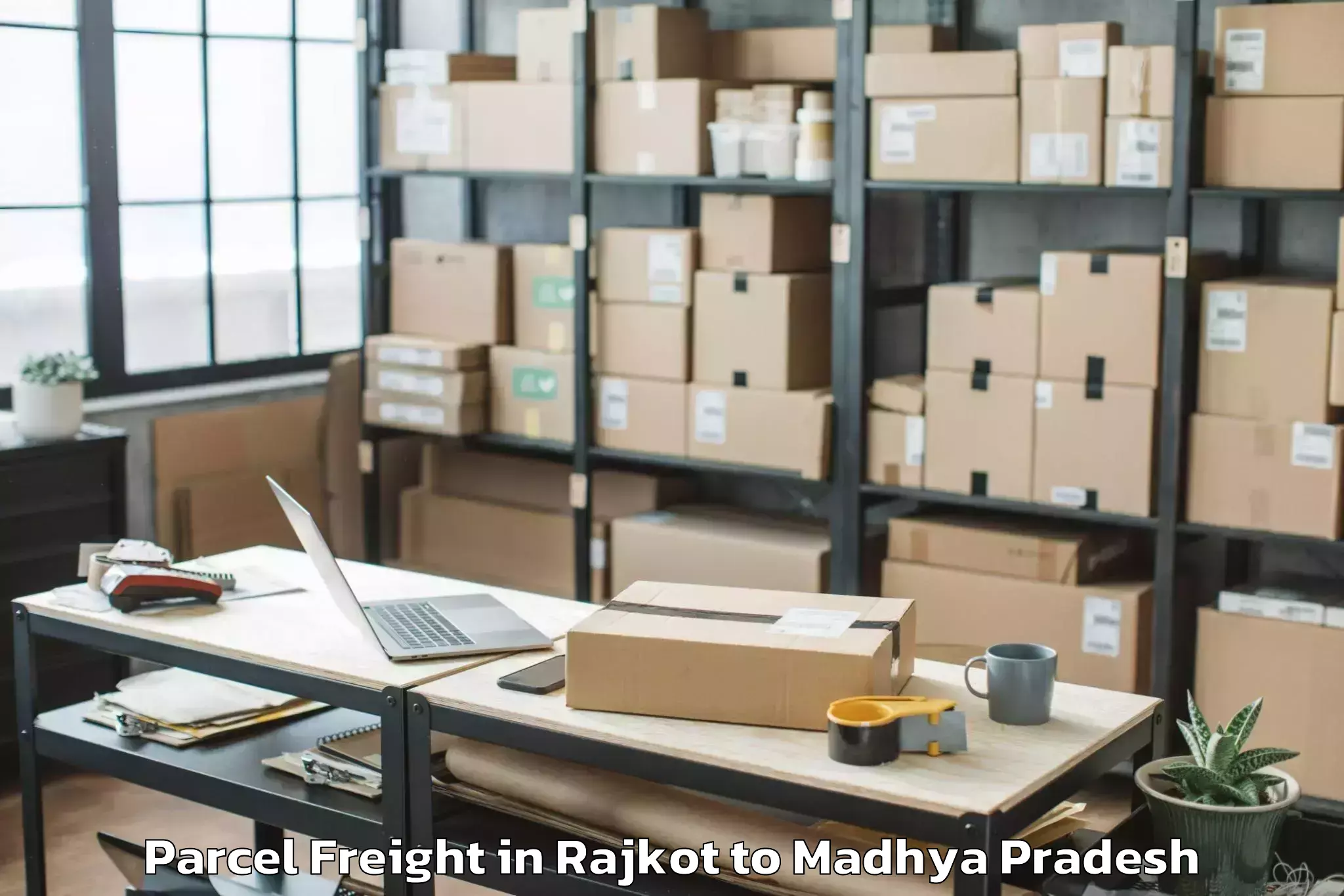 Leading Rajkot to Ghatiya Parcel Freight Provider